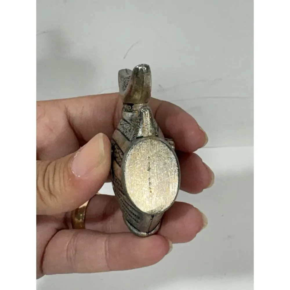 Silver‎ Plated / Pewter? Fish Holder Ocean Theme Mexican Figurine Figure Decor